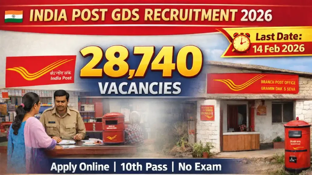 India Post GDS Recruitment 2026: Apply Online for 28,740 Vacancies